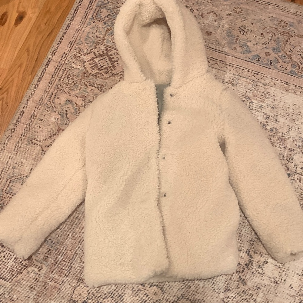 Mango fuzzy coat girls 11-12